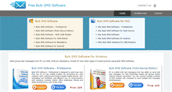 Desktop Screenshot of freebulksmssoftware.com