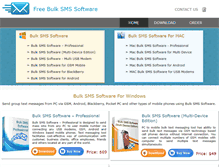 Tablet Screenshot of freebulksmssoftware.com